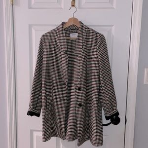 Herringbone Wool Coat